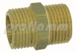 Double nipple brass 3/8" x 3/8" 