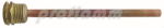 Immersion sleeve 1/2" brass/copper 150 mm 