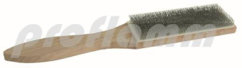 File brush with wooden handle 