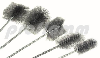 Stielbürsten-Set Stahl groß 
