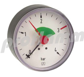 Heizungs-Manometer 0-4 bar 1/4" D=50 