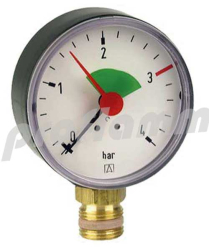 Heizungs-Manometer 0-4 bar 3/8" D=63 