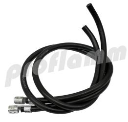 Ignition cable set PVC black for transformer 