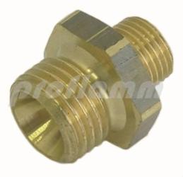 Double nipple brass 1/8" x 1/4" iK 