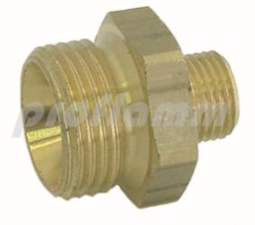 Double nipple brass 1/8" x 3/8" iK 