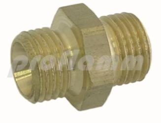 Double nipple brass 1/4" x 1/4" iK 