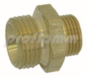 Double nipple brass 3/8" x 1/2" iK 