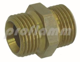 Double nipple brass 1/2" x 1/2" iK 