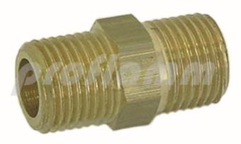 Double nipple brass 1/8" x 1/8" 