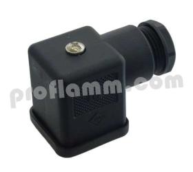 Plug black for Solenoid valve 