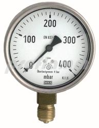 Spring manometer stainless steel 0-400 mbar 