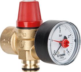 Safety valve pluggable with Manometer 