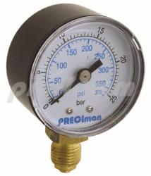 Oil pressure manometer 0-25 bar / ø 50/1/4" 