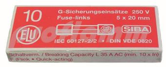 Feinsicherung 5 x 20 mm 10 A F 